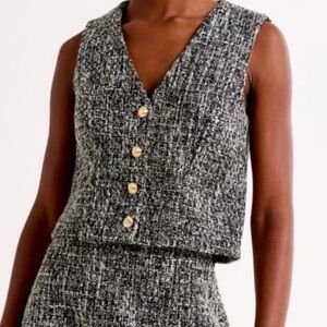 Abercrombie & Fitch Tweed Vest XS